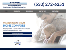 Tablet Screenshot of brewerhvac.com